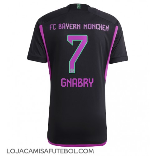 Camisa de Futebol Bayern Munich Serge Gnabry #7 Equipamento Secundário 2023-24 Manga Curta